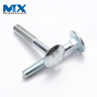 Pernos de carro M6 * 20 mm Pernos de cuello cuadrado con cabeza de copa DIN603