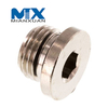 Tapón de drenaje de aceite de motor de automóvil mecanizado de torneado y fabricación de piezas automotrices CNC personalizado
