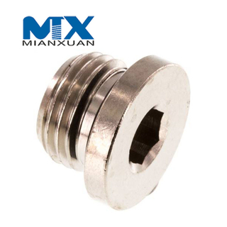 Tapón de drenaje de aceite de motor de automóvil mecanizado de torneado y fabricación de piezas automotrices CNC personalizado