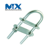 Acero al carbono 4,8 8,8 10,9 12,9 Sujetador de perno en U de acero dulce con arandela de tuerca hexagonal DIN3570 M12 M14 M16 M20 HDG Galvanizado en caliente