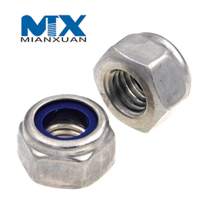 DIN985 Tuerca de inserción de nailon hexagonal Tuerca autoblocante DIN 985 Acero al carbono 4,8 8,8 10,9 12,9 M3 M4 M5 M6 M8 Geomet en escamas de zinc Dacrome Ruspert