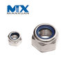 Tuerca de inserción de nailon hexagonal DIN985 Tuerca autoblocante DIN 985 Acero al carbono 4,8 8,8 10,9 12,9 M24 M30 M36 M42 M48 Zinc negro galvanizado liso