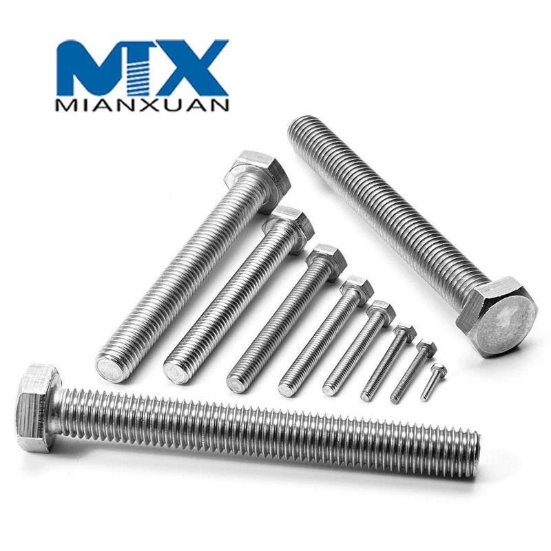 Acero al carbono 4,8 8,8 10,9 12,9 Perno hexagonal de acero dulce DIN933 Perno hexagonal 933 M24 M30 M36 M42 M48