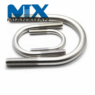 Perno en forma de U de acero inoxidable SS304 A2-70 DIN3570