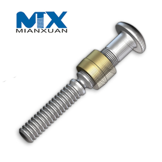 Tuerca anular de cabeza de brasero de zinc HDG de acero inoxidable con cuello