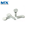 Tornillo de pulgar de cabeza plana de pala de mano galvanizado de acero al carbono