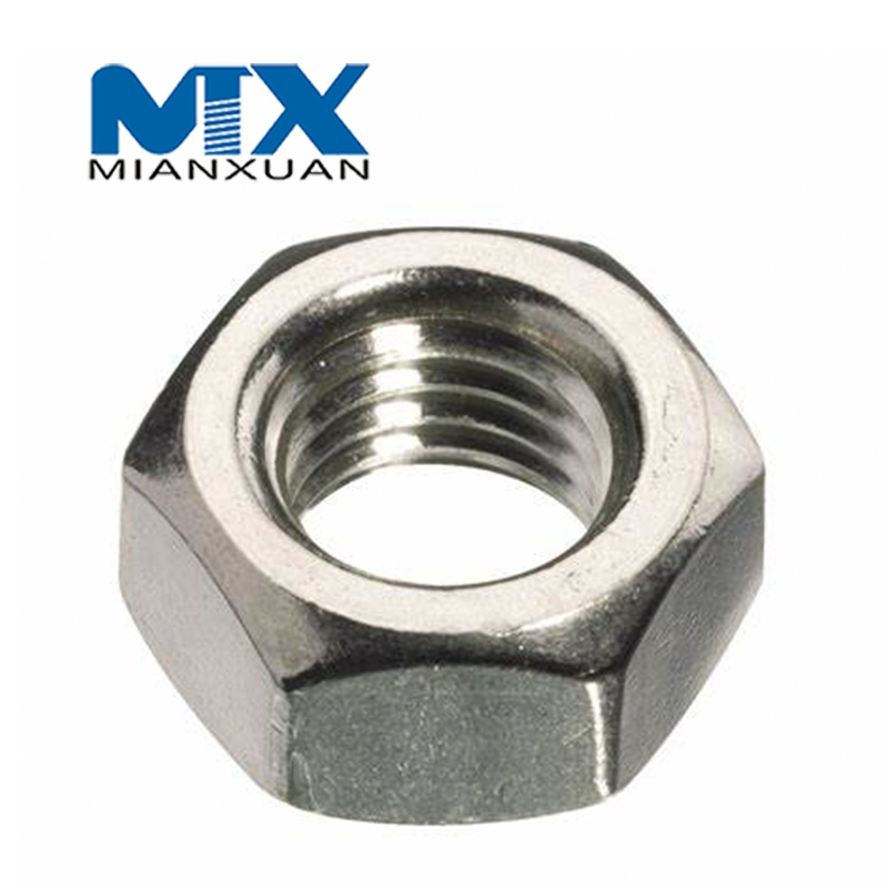 Acero al carbono 4 8 6 10 12 Tuerca hexagonal de acero dulce ISO4032 Tuerca hexagonal 4032 M3 M4 M5 M6 M8 Galvanizado liso negro