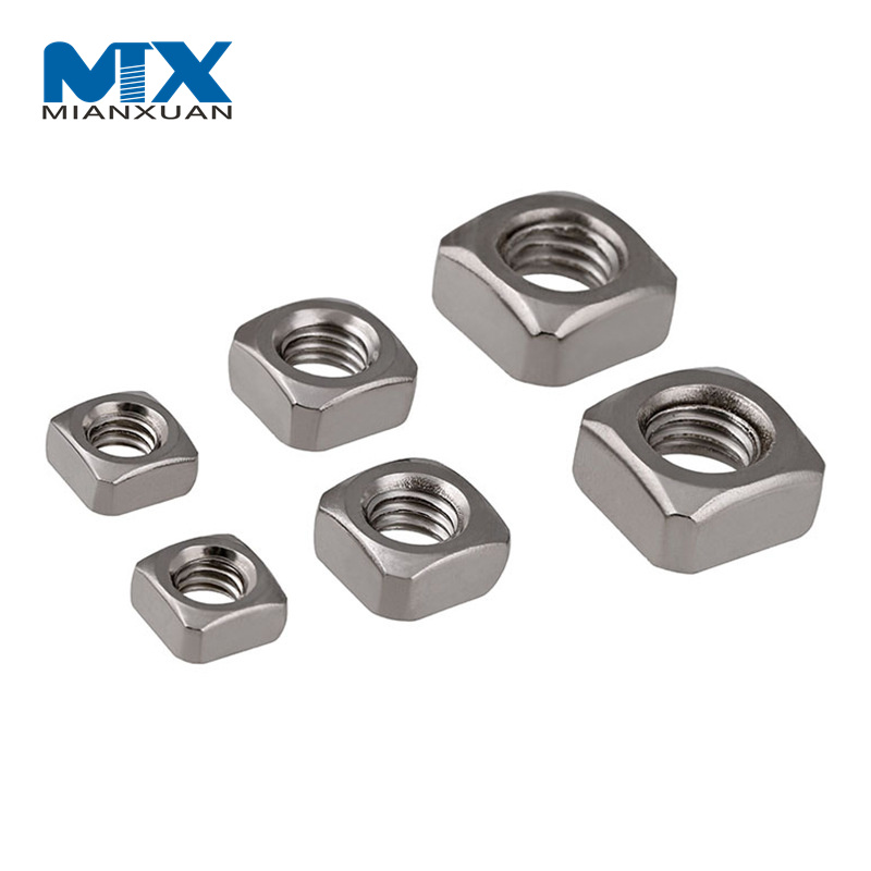 DIN557 Venta directa de fábrica DIN557 Tuercas cuadradas Acero al carbono Znic Plain M12 con envío rápido