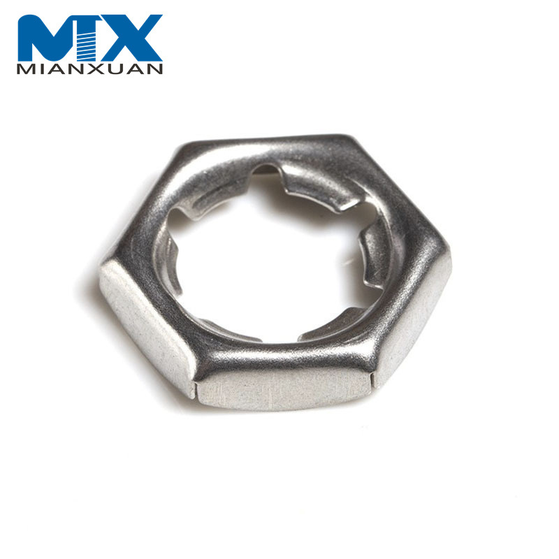 Contratuerca hexagonal de acero inoxidable DIN7967 M6-M48 Contratuerca autoblocante hexagonal
