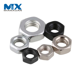 Tuerca hexagonal de acero inoxidable de acero al carbono DIN934