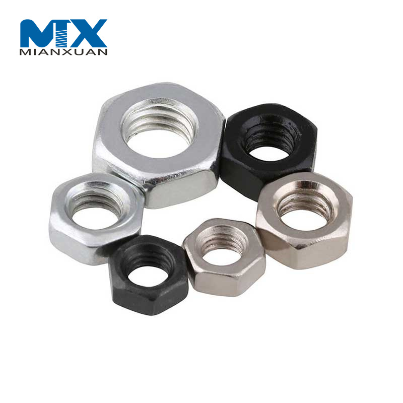 Tuerca hexagonal de acero inoxidable de acero al carbono DIN934