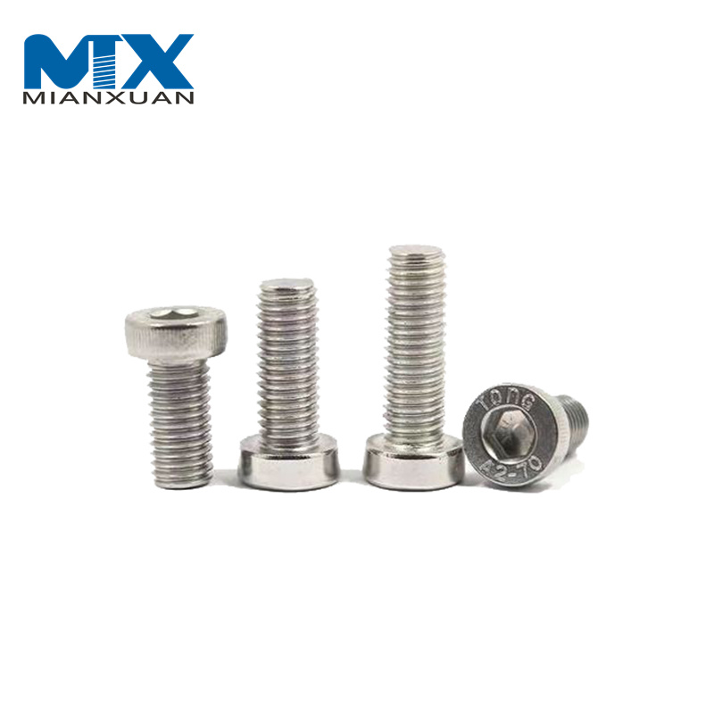 Perno de cabeza fina con casquillo hexagonal de acero inoxidable A2 A4 M8*75mm DIN6912