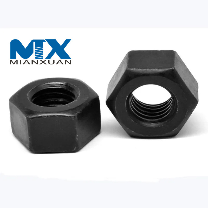 Tuerca hexagonal hexagonal ISO4032 de zinc negro de acero inoxidable al por mayor de fábrica