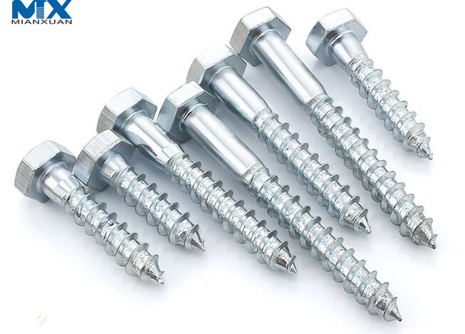 Tornillos de cabeza hexagonal para madera