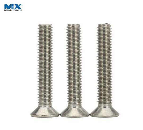 Tornillos de cabeza plana empotrados de pH de acero inoxidable