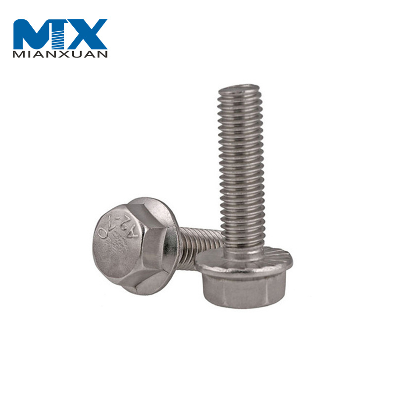 Perno de brida hexagonal DIN6921 para equipos mecánicos M2.5---M12 4mm---150mm