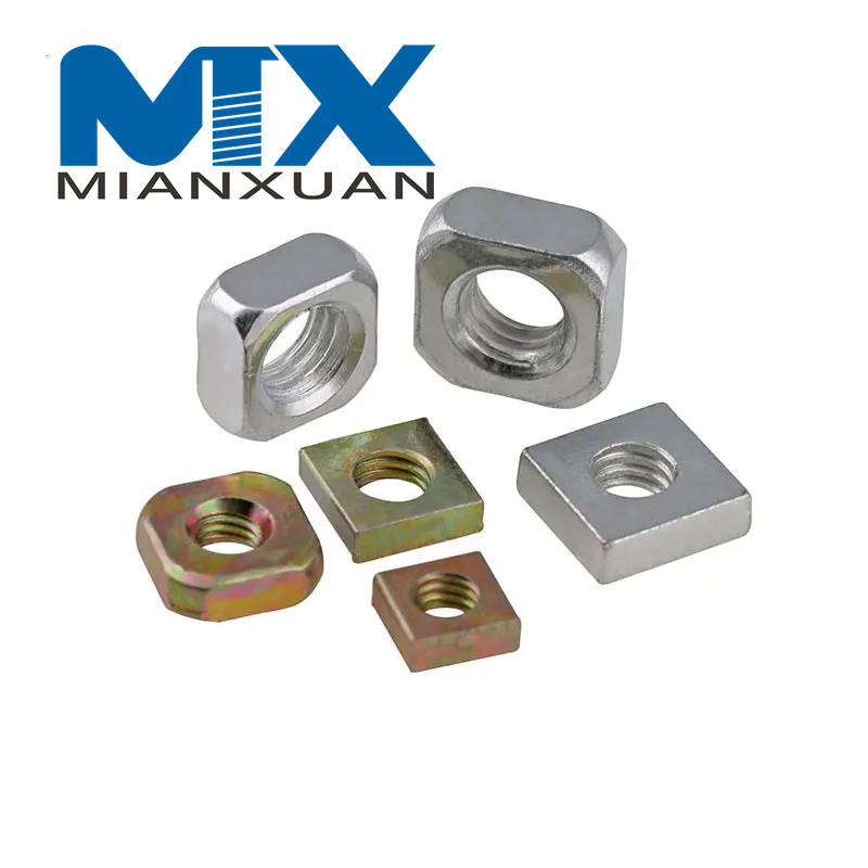 Tuerca cuadrada Acero Zinc Tamaño métrico M5 M6 M8 M10 DIN557
