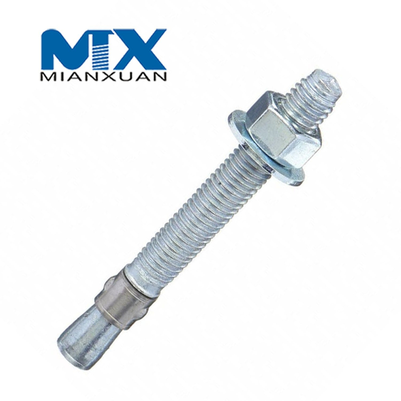 Perno de expansión de acero inoxidable para carro hexagonal en forma de U mediante sujeción de anclaje de cuña