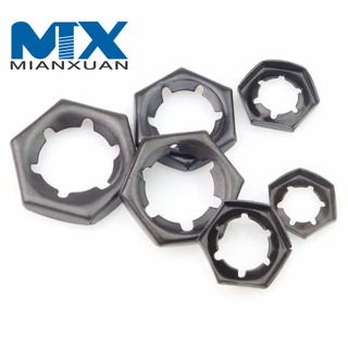 Contratuerca de acero al carbono Bloqueo de tuerca apretada autoblocante hexagonal