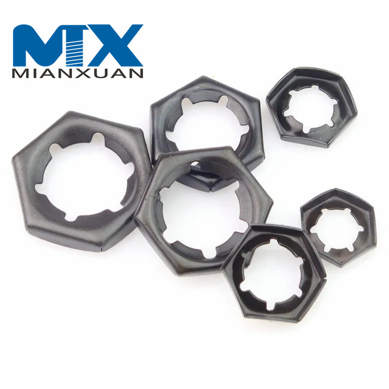 Contratuerca de acero al carbono Bloqueo de tuerca apretada autoblocante hexagonal