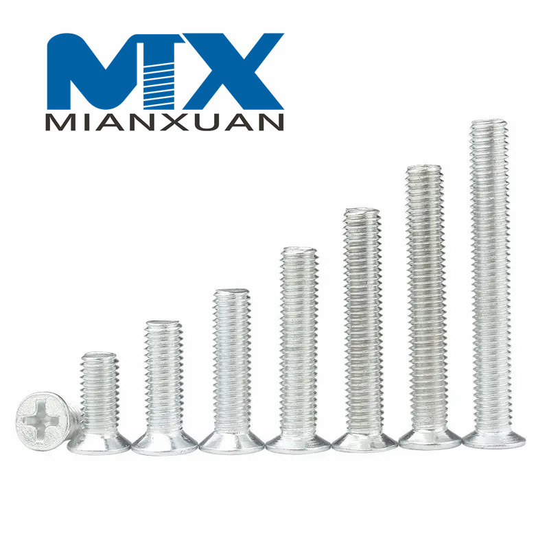 Tornillo de máquina con cabeza Tornillos de cabeza avellanada empotrados en cruz