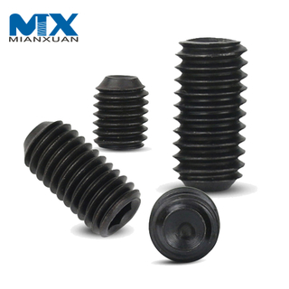 Tornillo sin cabeza del zócalo del hexágono del tornillo de los pernos del enchufe de la tapa del extremo del acero al carbono DIN916