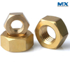 Tuercas hexagonales de latón para tuberías
