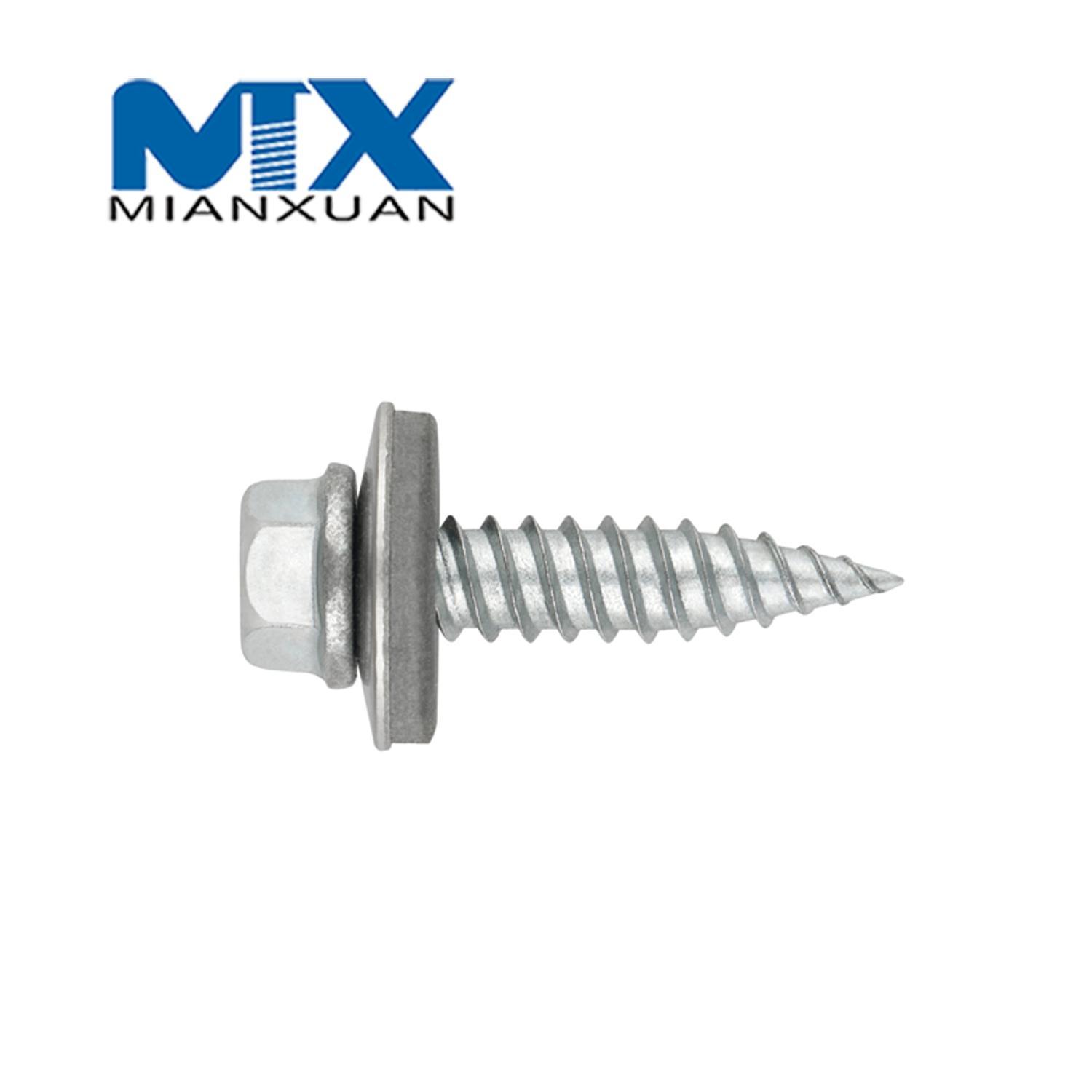 Tornillo bimetálico Autoperforante Tornillo autorroscante bimetálico con EPDM