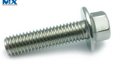 Pernos de brida hexagonal para construcción