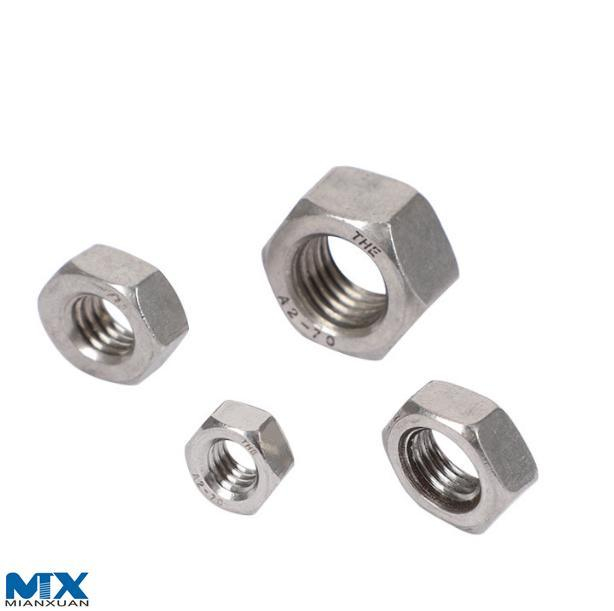 Tuercas pesadas hexagonales de acero inoxidable B8/B8m