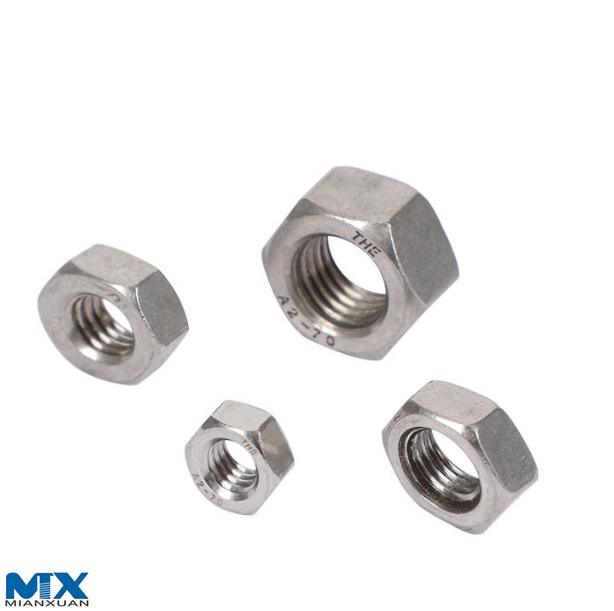 Tuercas pesadas hexagonales de acero inoxidable B8/B8m