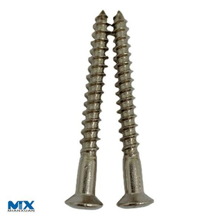 Tornillos para madera con cabeza avellanada elevada empotrada en cruz de acero inoxidable