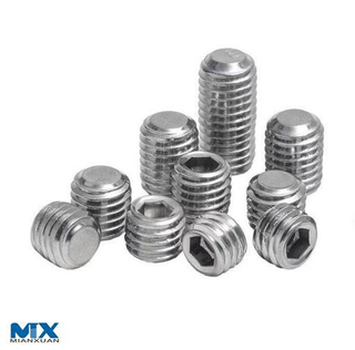 Tornillos de fijación hexagonales con punta plana