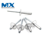 Remache ciego de extremo cerrado sellado con remache pop plano de acero de aluminio DIN7337