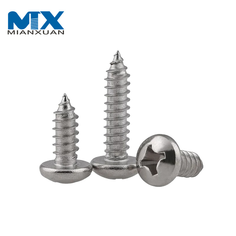 Tornillo de cabeza plana avellanada empotrada en cruz DIN7983, tachuela roscadora, cabeza de chaflán