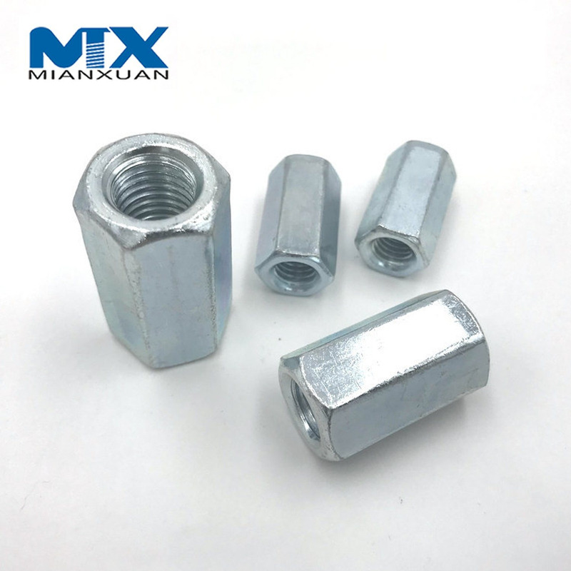DIN6334 Tuerca hexagonal Acero al carbono Fabricante estándar Zinc negro