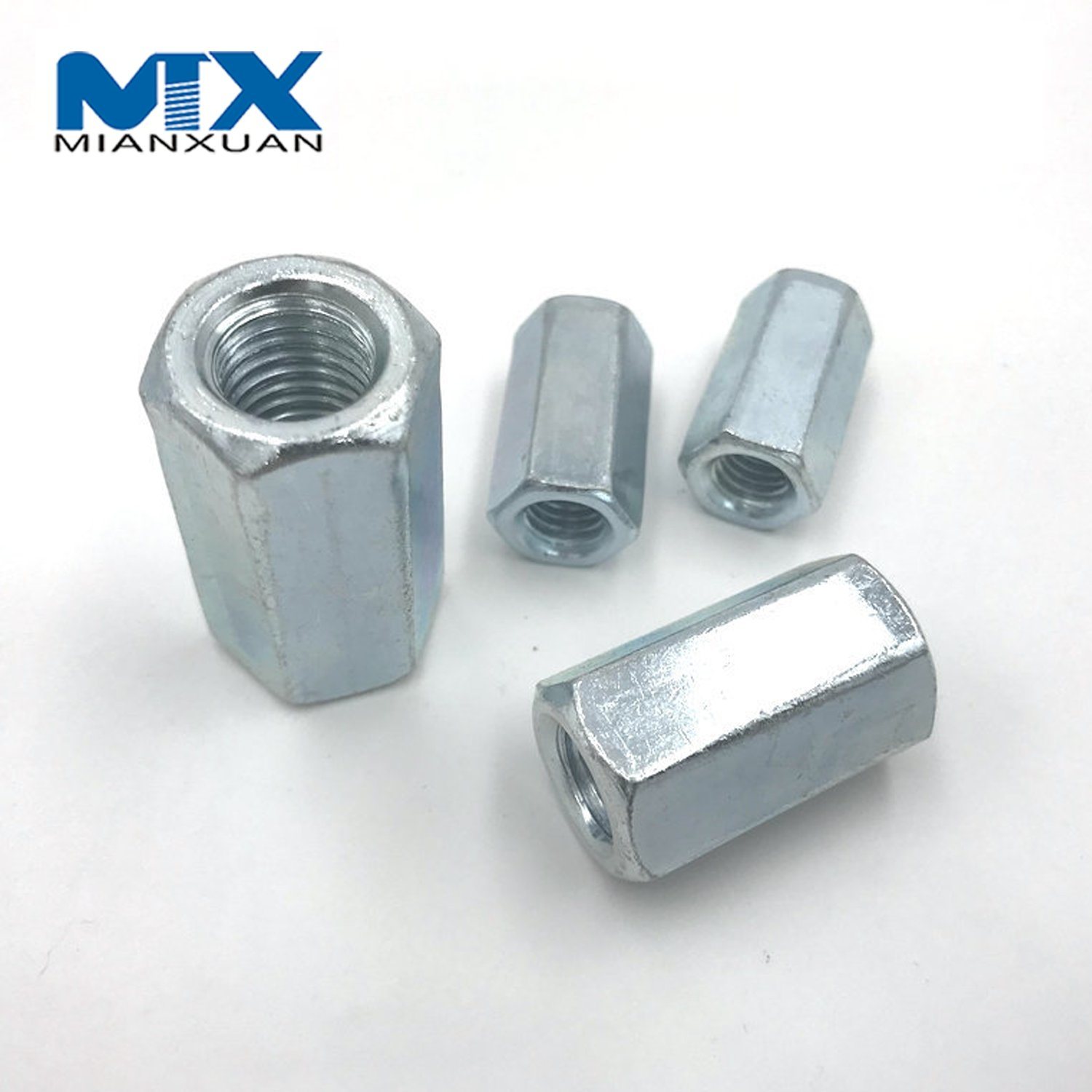 DIN6334 Tuerca hexagonal Acero al carbono Fabricante estándar Zinc negro
