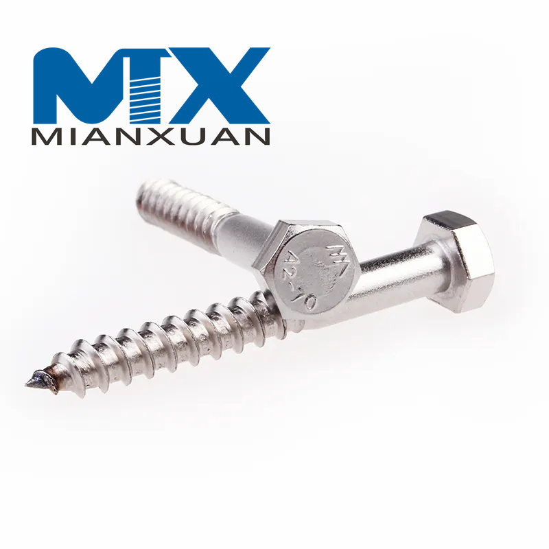 Tornillos para madera con cabeza hexagonal DIN 571