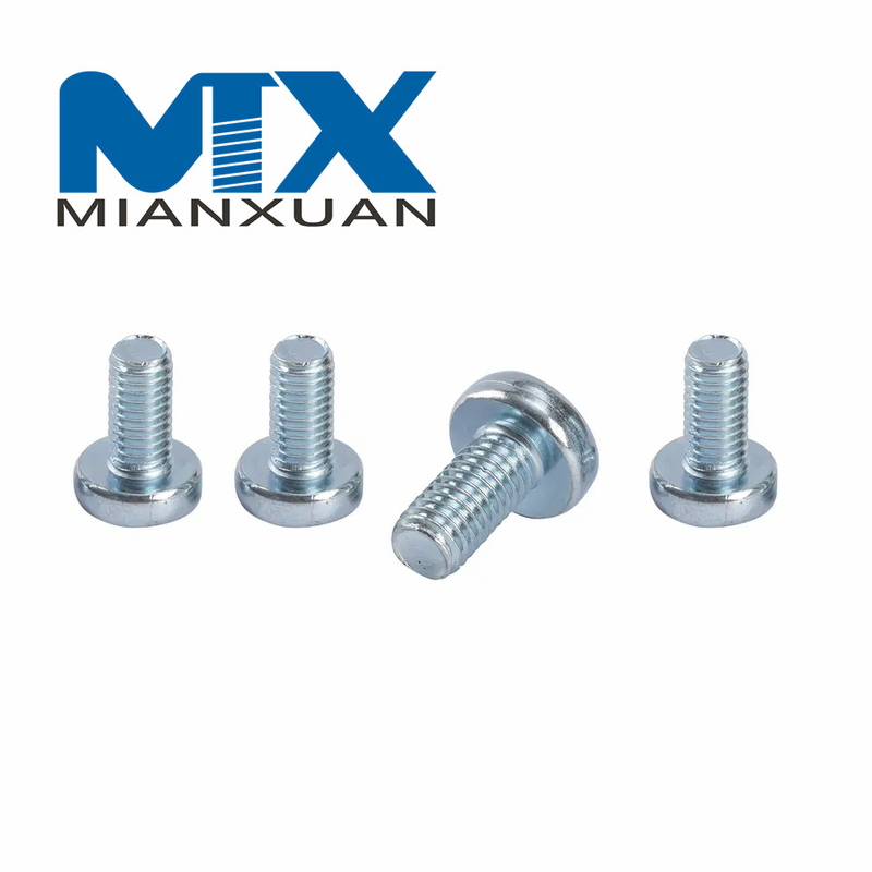 Tornillos de máquina de recubrimiento de latón con cabeza plana