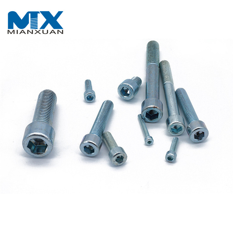 Tornillos de cabeza hueca hexagonal pasivados de acero inoxidable métrico DIN 912 304