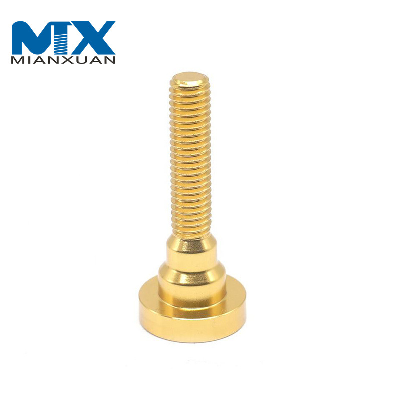 Tornillo escalonado de aluminio de precisión de mecanizado CNC, tornillo escalonado de aluminio para bicicleta