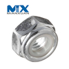 DIN985 Tuerca de inserción de nailon hexagonal Tuerca autoblocante DIN 985 Acero al carbono 4,8 8,8 10,9 12,9 M3 M4 M5 M6 M8 Geomet en escamas de zinc Dacrome Ruspert