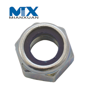 DIN985 Tuerca de inserción de nailon hexagonal Tuerca autoblocante DIN 985 Acero al carbono 4,8 8,8 10,9 12,9 M3 M4 M5 M6 M8 Zinc negro galvanizado liso