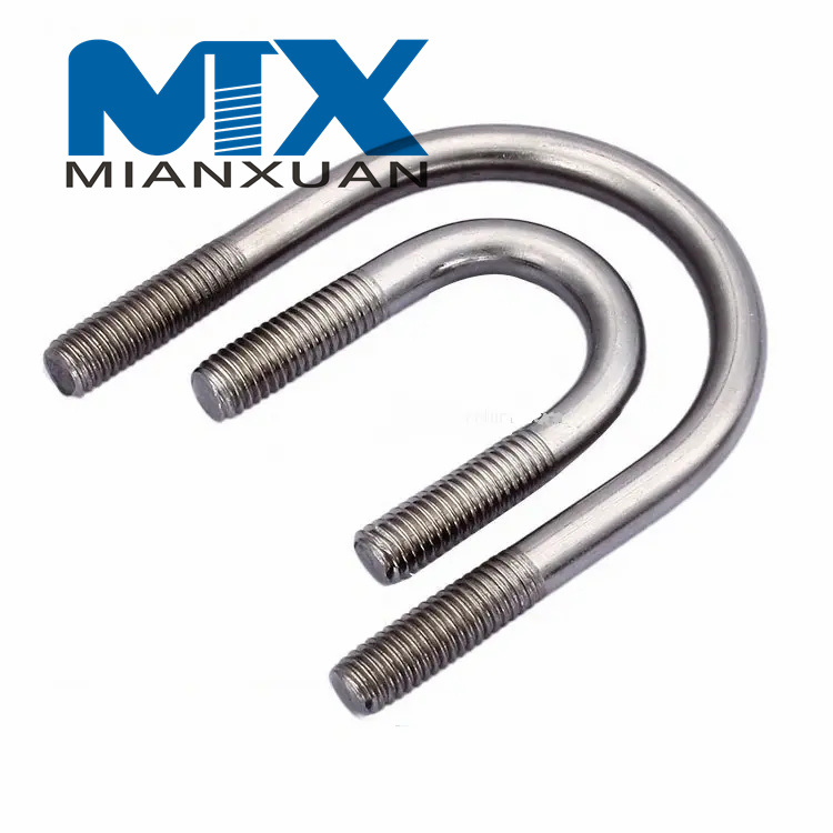 Perno en U curvo de acero inoxidable 316 DIN3570 304