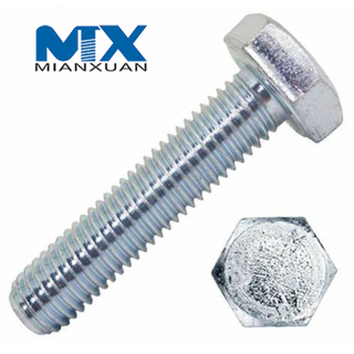 Acero al carbono 4,8 8,8 10,9 12,9 Perno hexagonal de acero dulce DIN933 Perno hexagonal 933 M24 M30 M36 M42 M48
