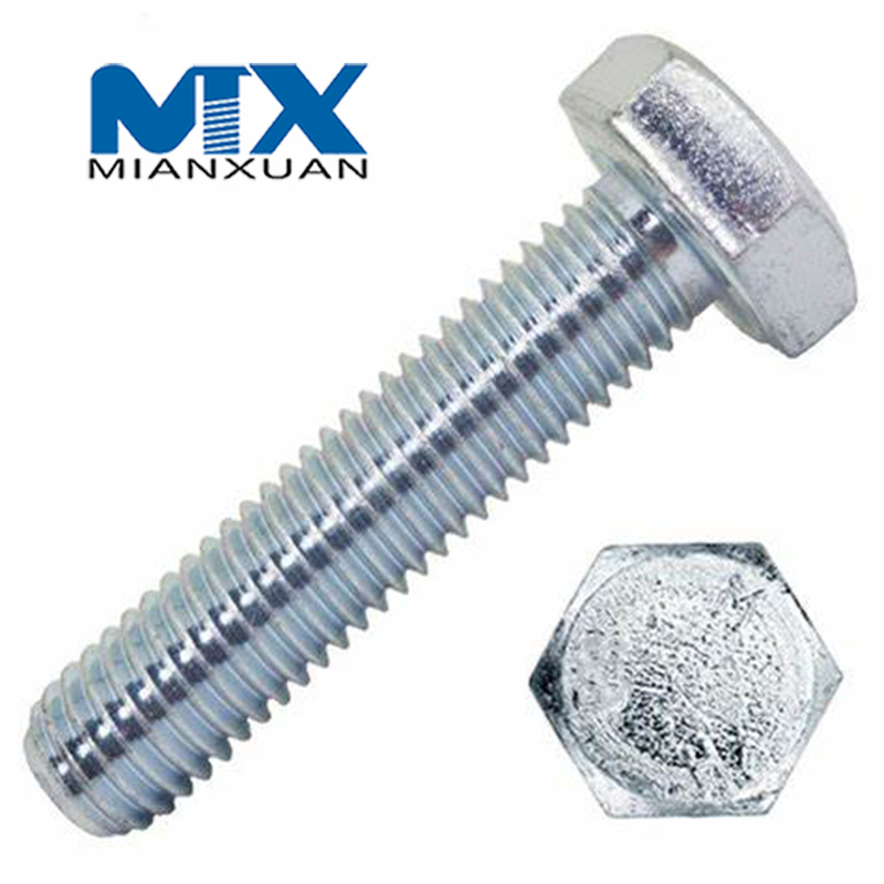 Acero al carbono 4,8 8,8 10,9 12,9 Perno hexagonal de acero dulce DIN933 Perno hexagonal 933 M24 M30 M36 M42 M48