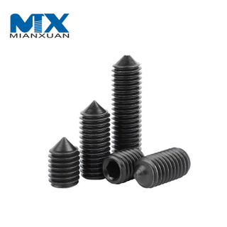 DIN914 DIN915 Grado 12.9 Tornillo prisionero negro DIN913