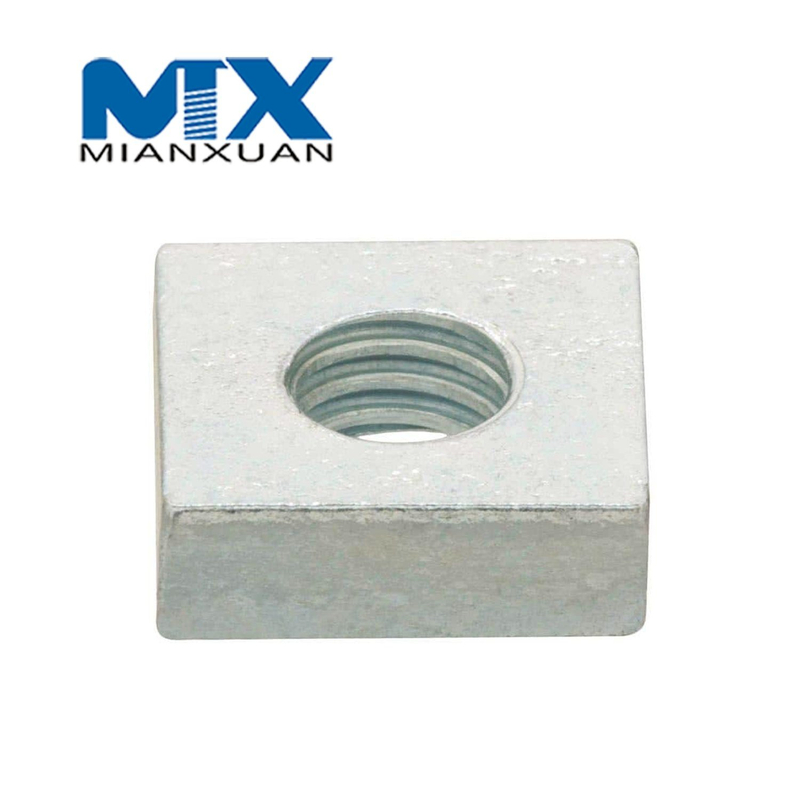 Acero al carbono 4,8 8,8 10,9 12,9 Tuerca cuadrada de acero dulce DIN 562 557 Tuerca cuadrada DIN557 DIN562 M3 M4 M5 M6 M8 Zinc negro Llano Galvanizado
