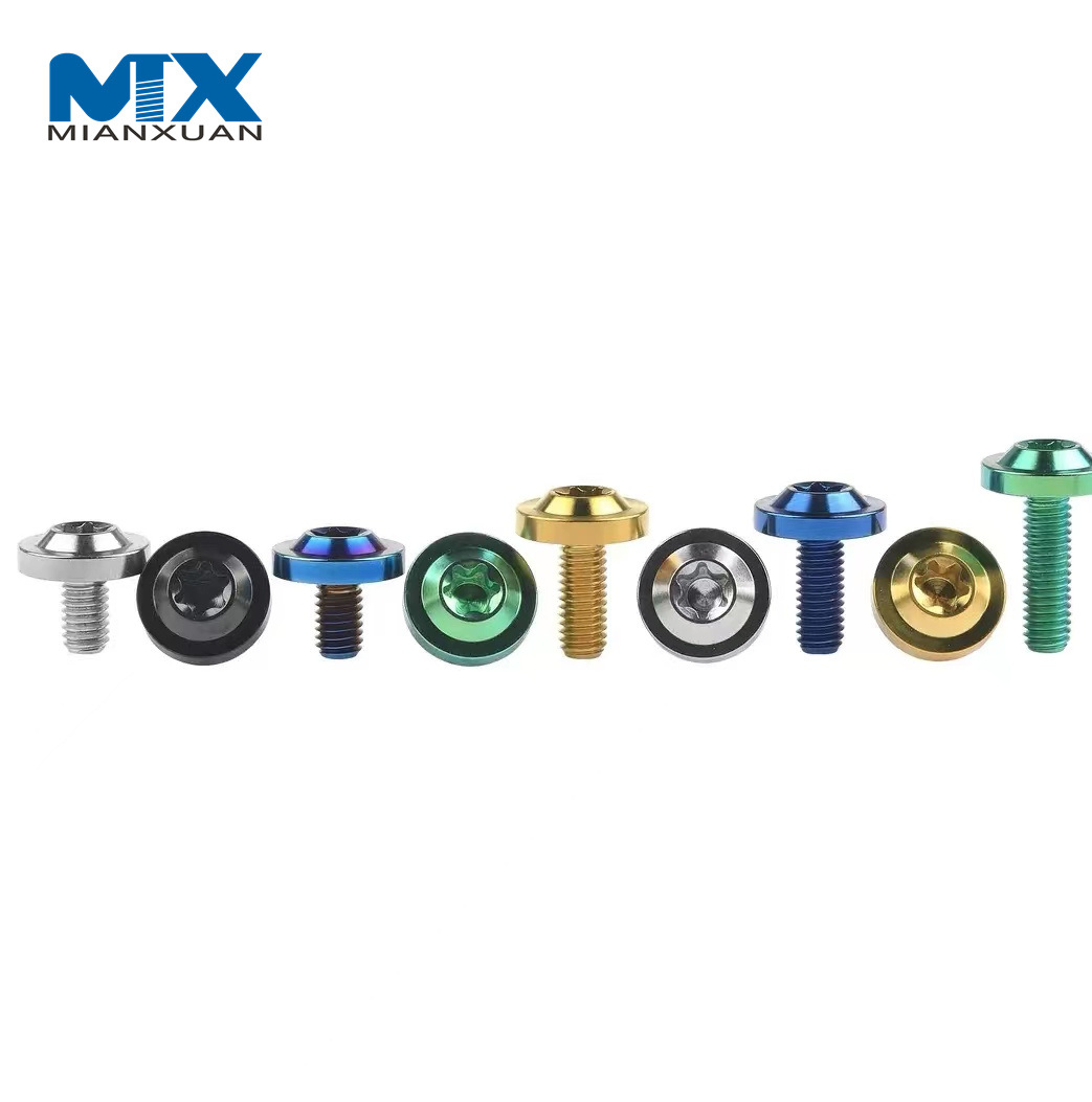 Tornillos de titanio de sujetadores de venta caliente personalizados de fábrica de China