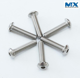 Tornillos de cabeza de botón hexagonal de acero inoxidable